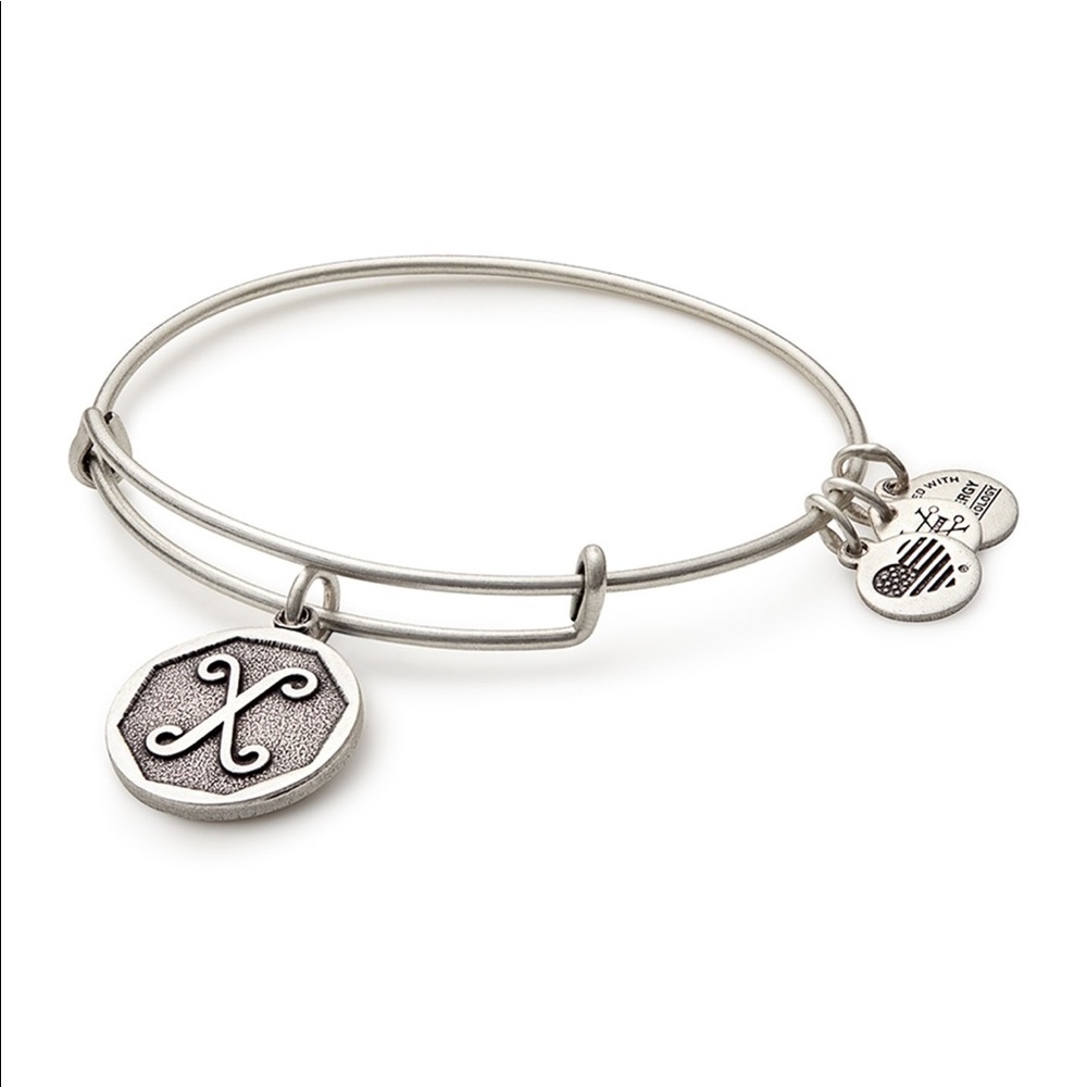 Alex & Ani X initial bangle